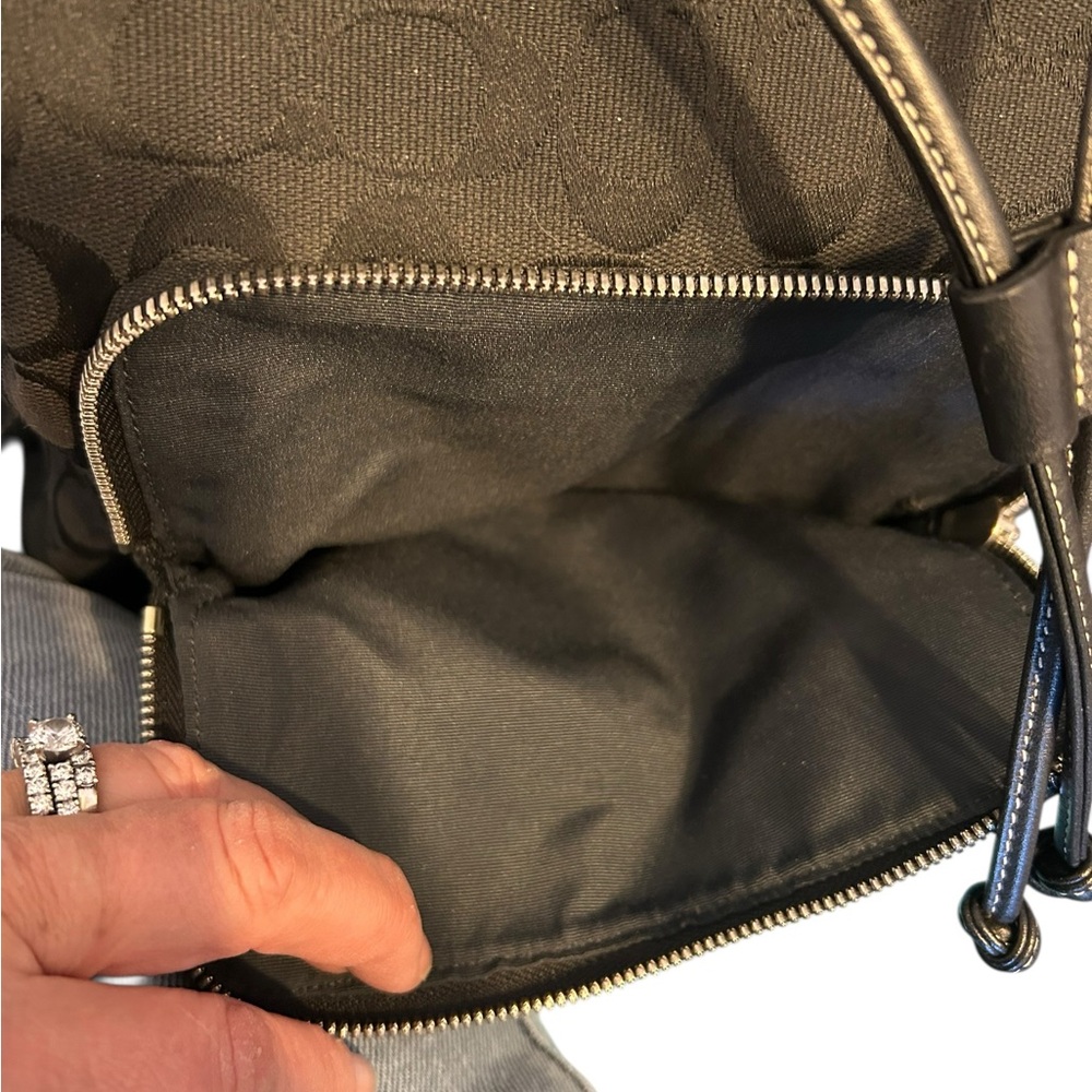 Black Coach Backpack - image 5